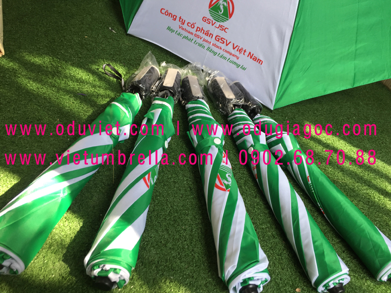 xưởng sản xuất ô dù cầm tay in logo quảng cáo